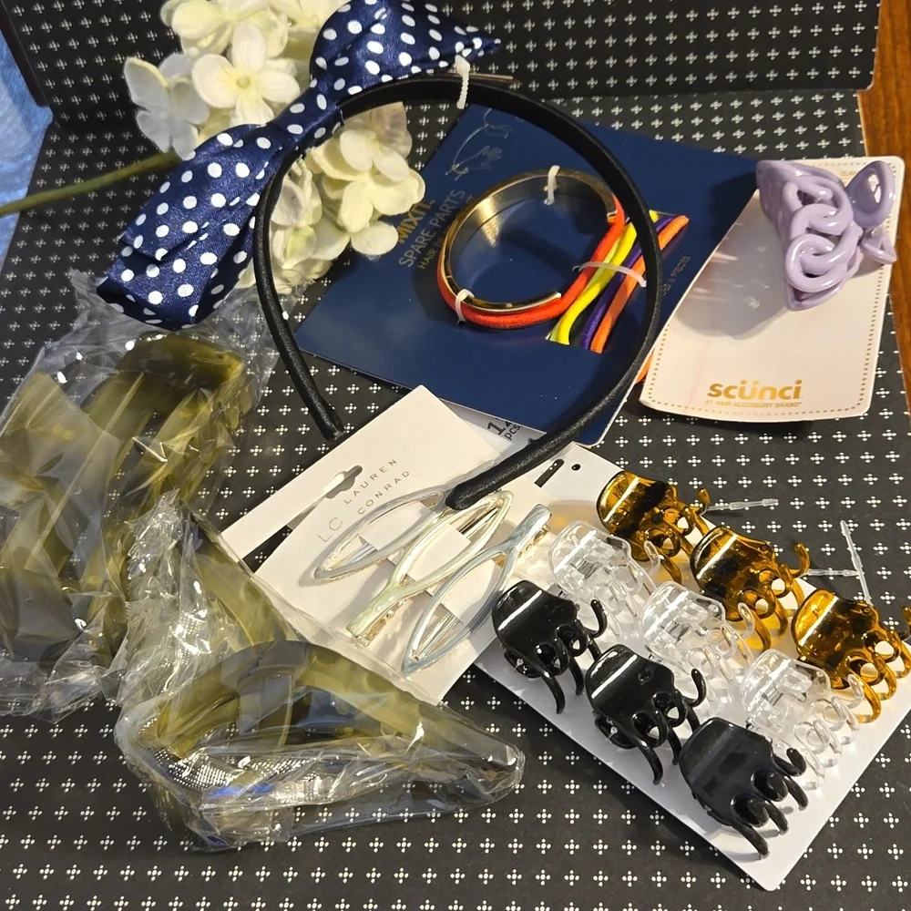 Womens Hair Accessories - Clips, Headband, Barrettes, Hair Ties NWT